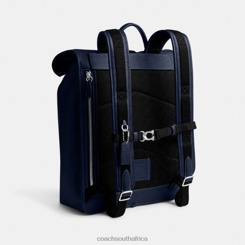 Coach Men BECK ROLL TOP BACKPACK Deep Blue 4ZRDJ687