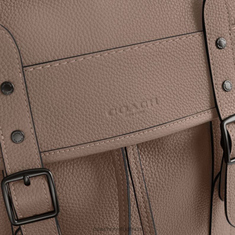 Coach Men HITCH BACKPACK Dark Stone 4ZRDJ680