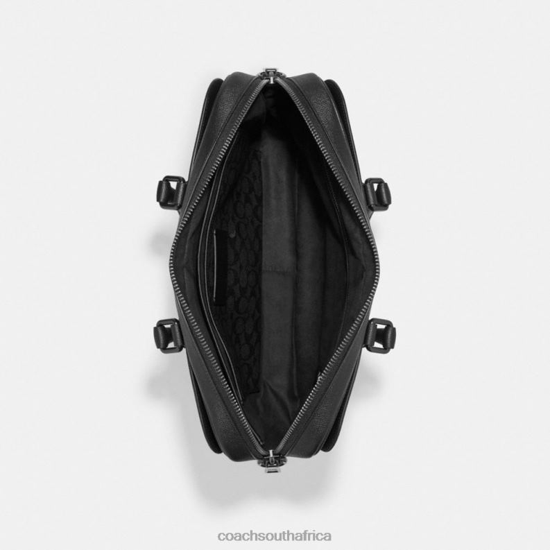 Coach Men GOTHAM BRIEF WITH SIGNATURE CANVAS INTERIOR Black 4ZRDJ622