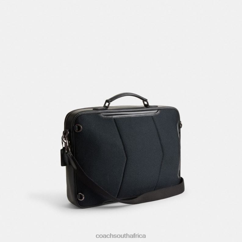 Coach Men GOTHAM CONVERTIBLE BRIEF IN SIGNATURE CANVAS CHARCOAL 4ZRDJ617