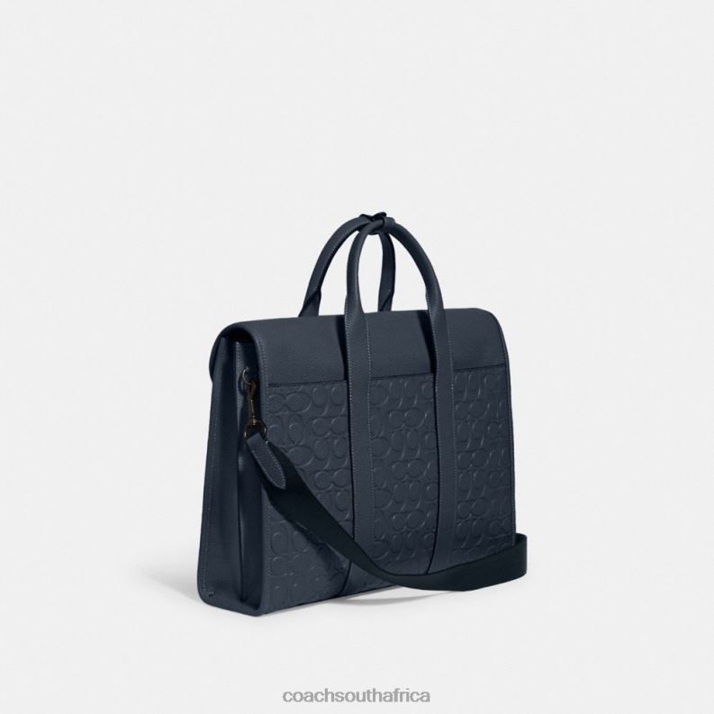 Coach Men GOTHAM PORTFOLIO IN SIGNATURE LEATHER DENIM 4ZRDJ623