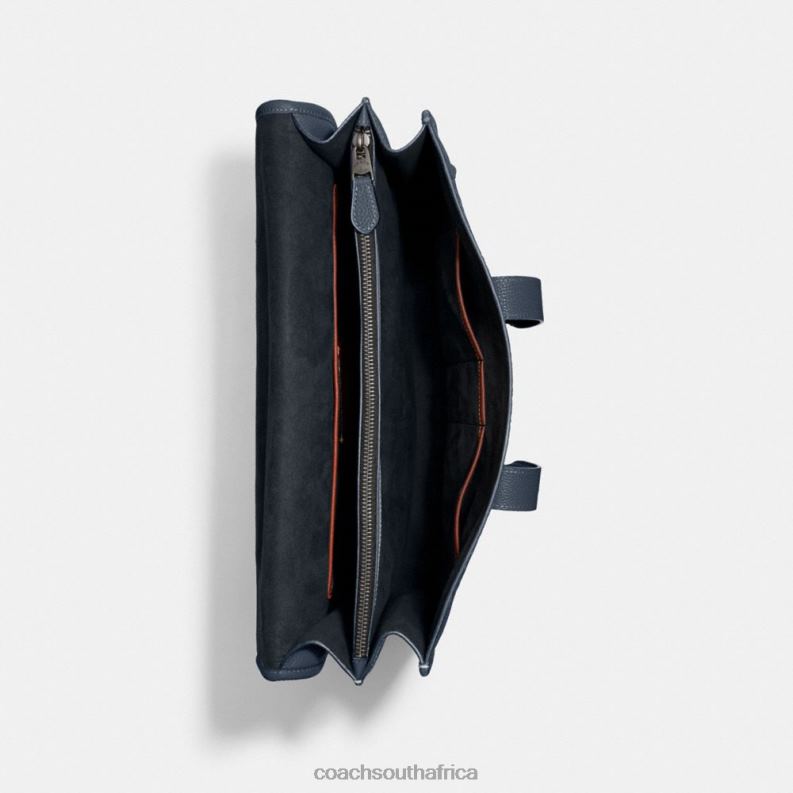 Coach Men GOTHAM PORTFOLIO IN SIGNATURE LEATHER DENIM 4ZRDJ623