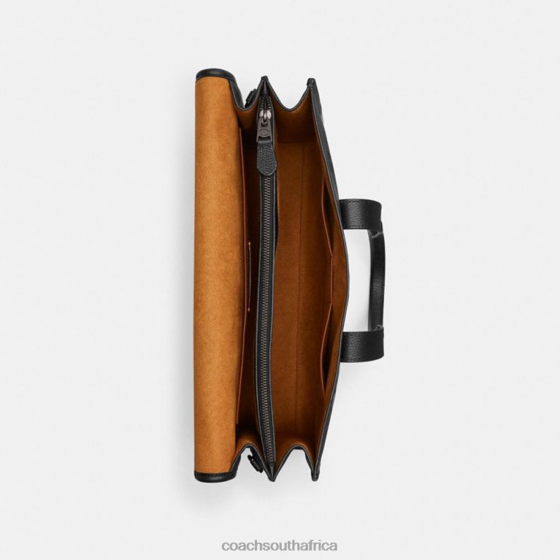 Coach Men GOTHAM PORTFOLIO WITH HORSE AND CARRIAGE PRINT Truffle 4ZRDJ619