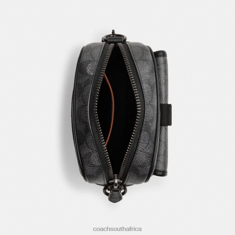 Coach Men BECK CROSSBODY IN SIGNATURE CANVAS CHARCOAL 4ZRDJ672