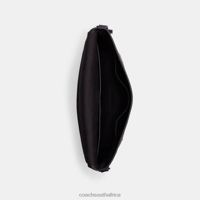 Coach Men BECK MESSENGER IN SIGNATURE LEATHER Black 4ZRDJ651