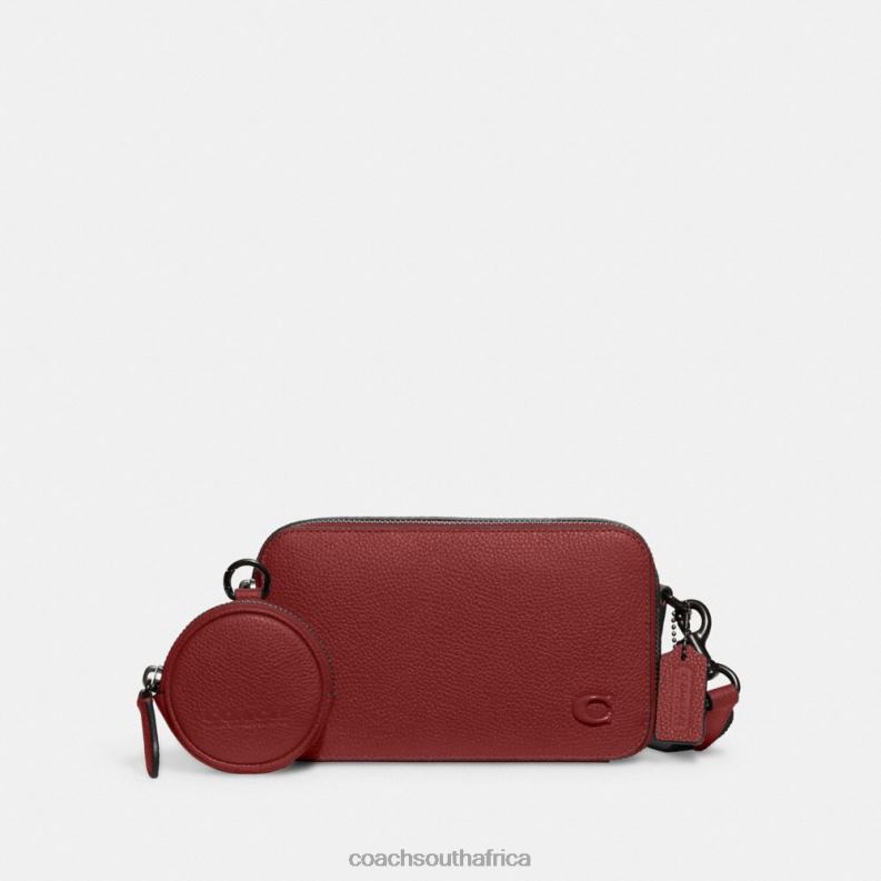 Coach Men CHARTER SLIM CROSSBODY Ruby Red 4ZRDJ649