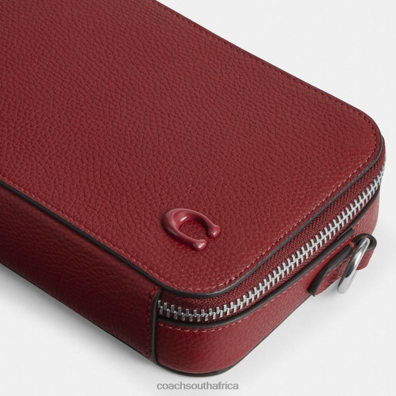 Coach Men CHARTER SLIM CROSSBODY Ruby Red 4ZRDJ649