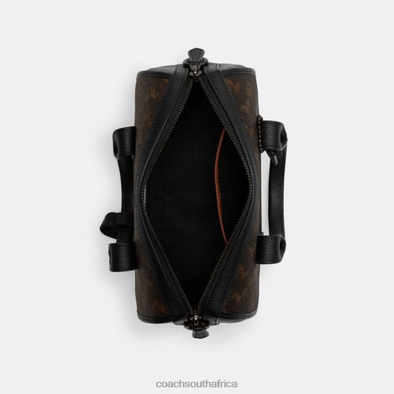 Coach Men GOTHAM DUFFLE 24 WITH HORSE AND CARRIAGE PRINT Truffle/Black 4ZRDJ658