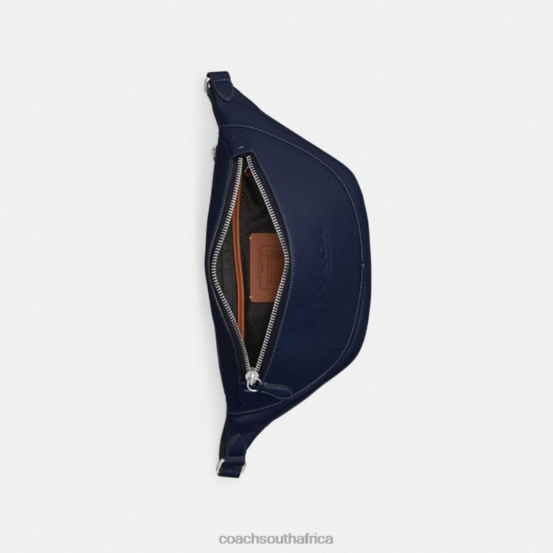 Coach Men LEAGUE BELT BAG Deep Blue 4ZRDJ671