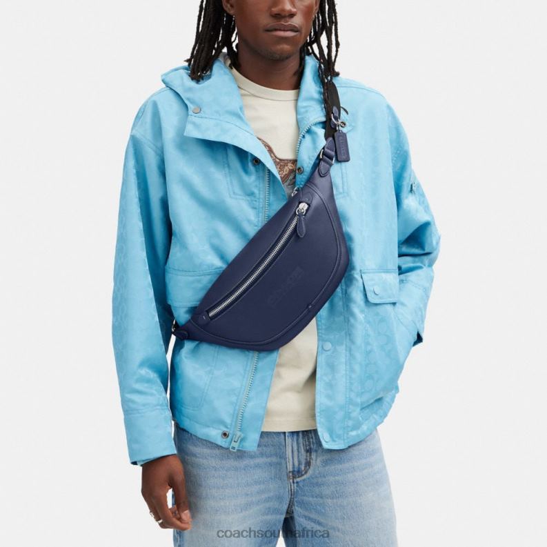 Coach Men LEAGUE BELT BAG Deep Blue 4ZRDJ671