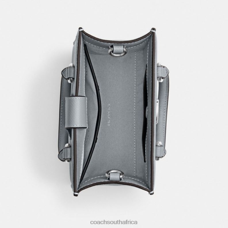 Coach Men TOTE 16 WITH SIGNATURE CANVAS Grey Blue 4ZRDJ670