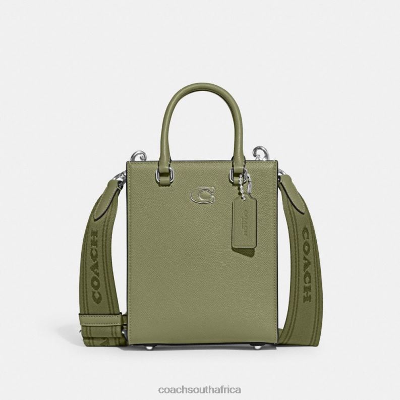 Coach Men TOTE 16 WITH SIGNATURE CANVAS MOSS 4ZRDJ648