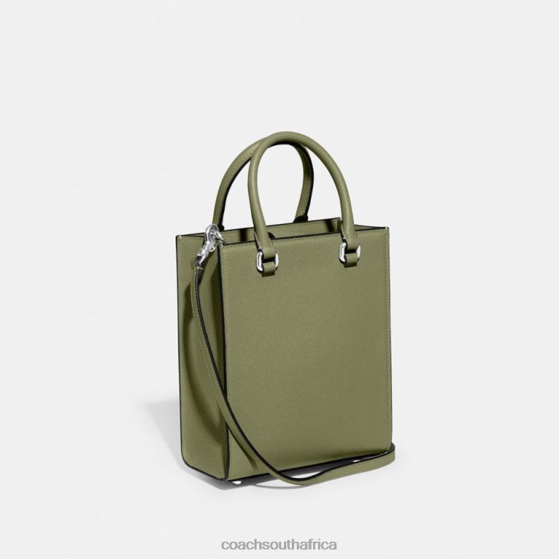 Coach Men TOTE 16 WITH SIGNATURE CANVAS MOSS 4ZRDJ648