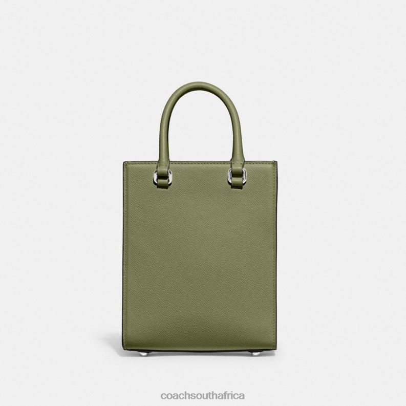 Coach Men TOTE 16 WITH SIGNATURE CANVAS MOSS 4ZRDJ648