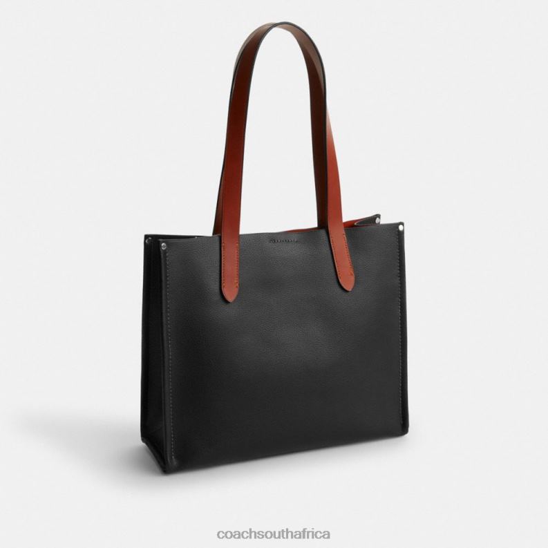 Coach Men COSMIC COACH RELAY TOTE 34 WITH ROBOT Black Multi. 4ZRDJ632