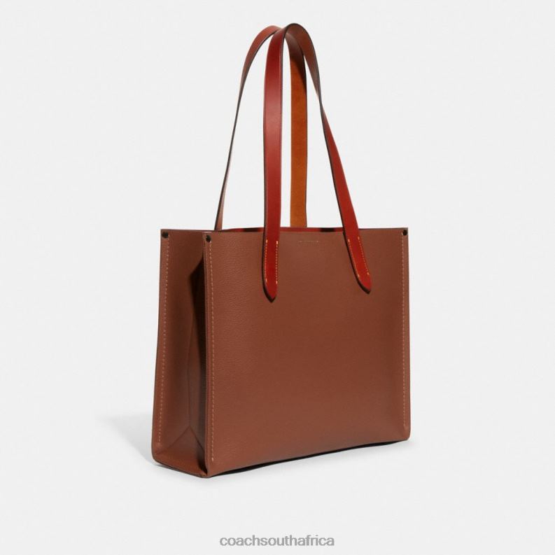 Coach Men RELAY TOTE 34 1941 Saddle 4ZRDJ645