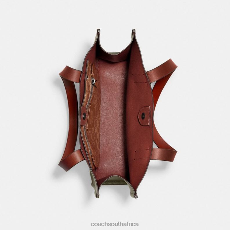 Coach Men RELAY TOTE 34 Army Green 4ZRDJ644