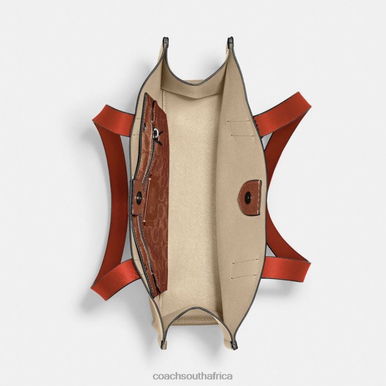 Coach Men RELAY TOTE 34 Ivory 4ZRDJ628