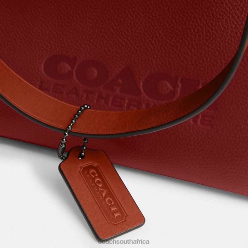 Coach Men RELAY TOTE 34 Ruby Red 4ZRDJ627