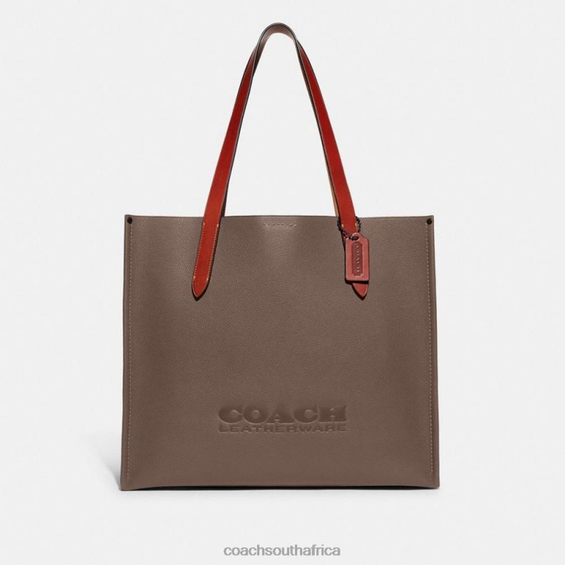 Coach Men RELAY TOTE Dark Stone 4ZRDJ631