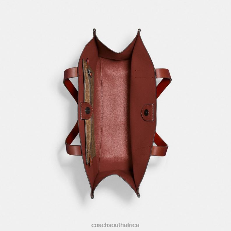 Coach Men RELAY TOTE Dark Stone 4ZRDJ631