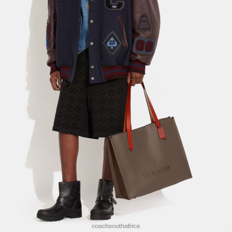 Coach Men RELAY TOTE Dark Stone 4ZRDJ631