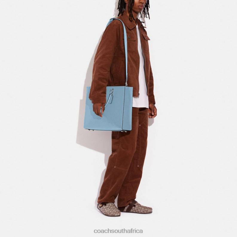 Coach Men TOTE 40 WITH SIGNATURE CANVAS INTERIOR POOL 4ZRDJ640