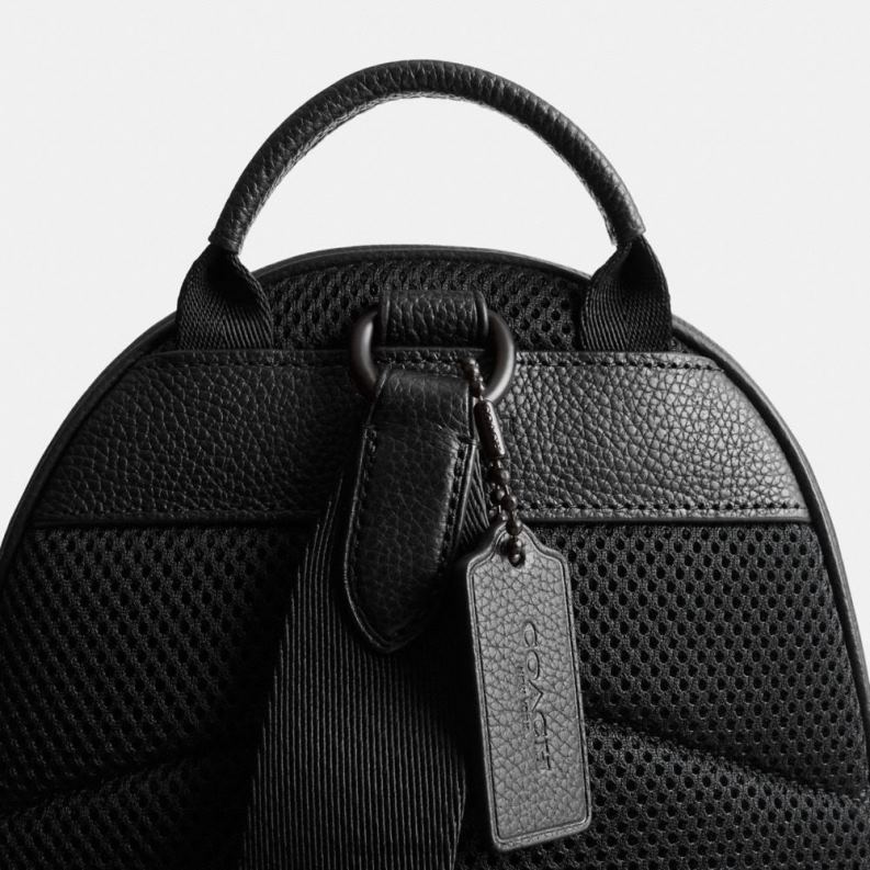 Coach Men CHARTER PACK IN SIGNATURE LEATHER Black 4ZRDJ690