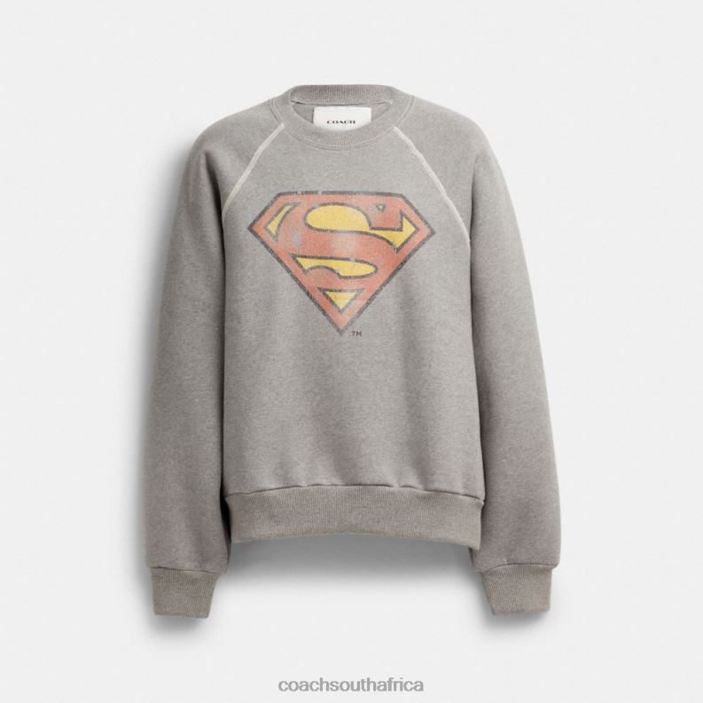 Coach Men COACH | DC SUPERMAN CREWNECK DARK GREY 4ZRDJ778