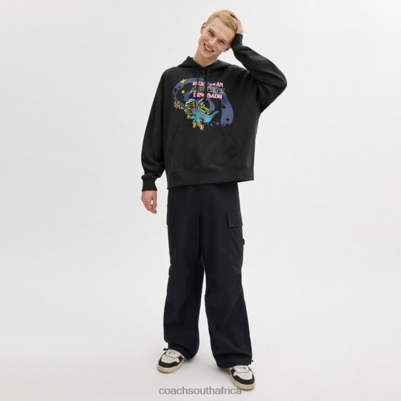 Coach Men COSMIC COACH HOODIE Black Multi. 4ZRDJ769