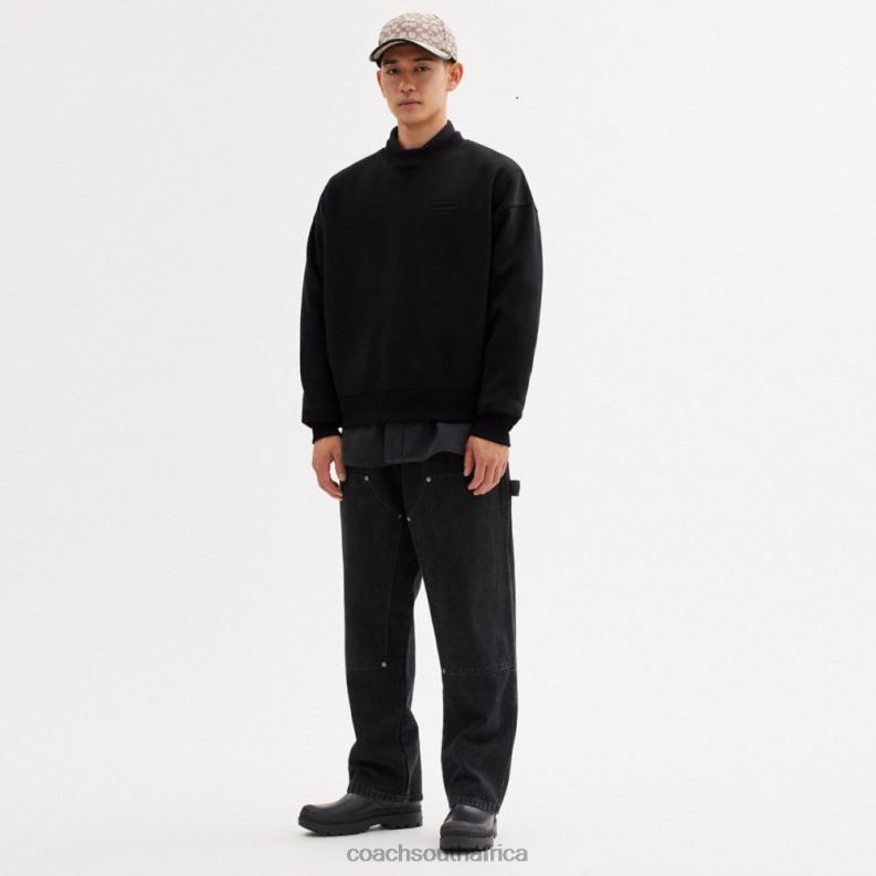 Coach Men ESSENTIAL CREWNECK Black 4ZRDJ767