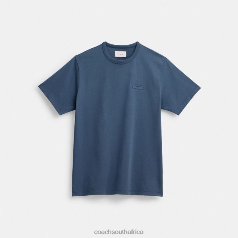 Coach Men ESSENTIAL T-SHIRT Blue. 4ZRDJ782