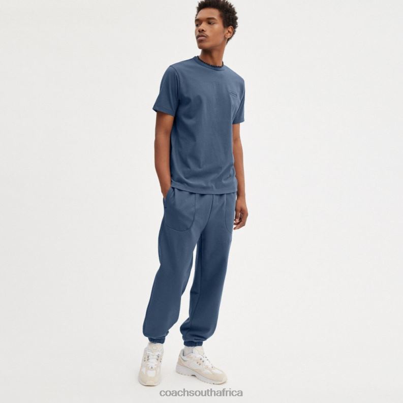 Coach Men ESSENTIAL T-SHIRT Blue. 4ZRDJ782