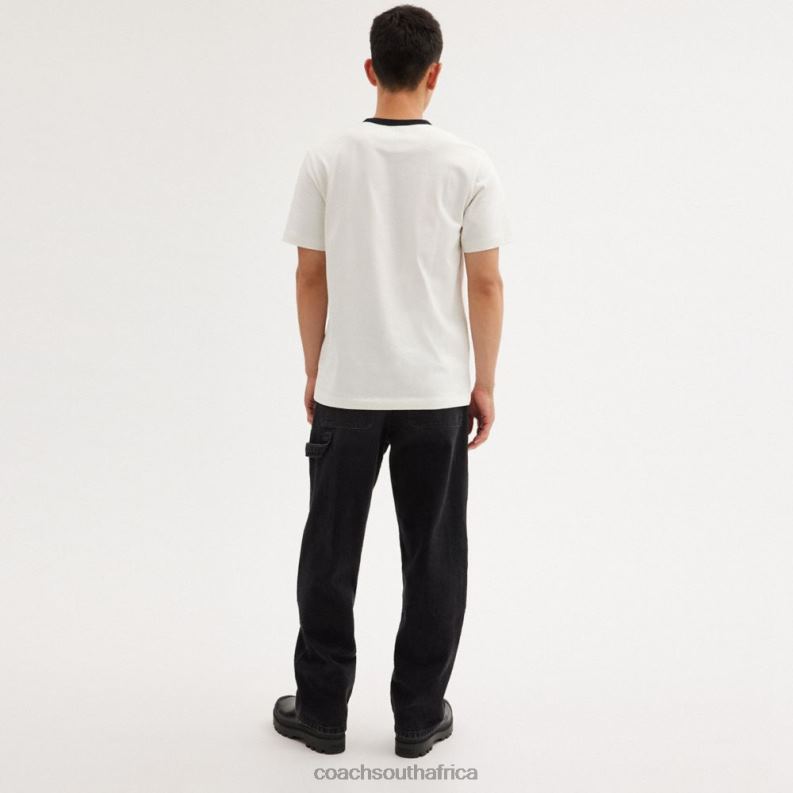 Coach Men NEW YORK T-SHIRT White. 4ZRDJ763