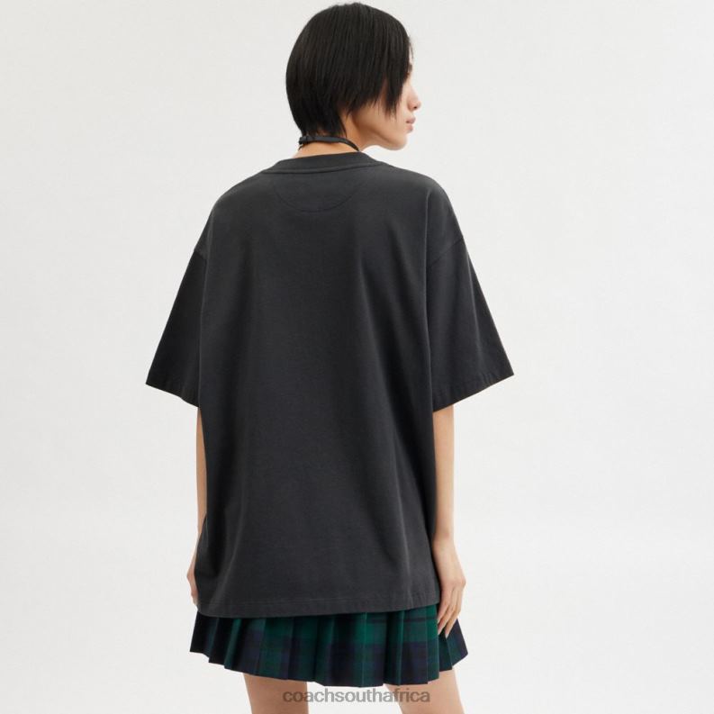 Coach Men REXY T-SHIRT Black 4ZRDJ764