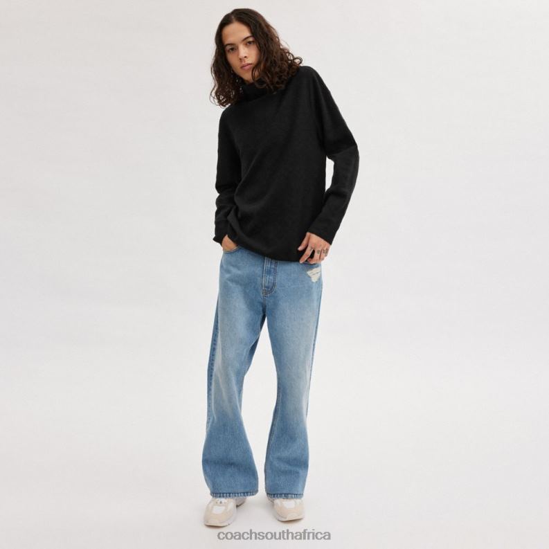 Coach Men SIGNATURE TURTLENECK Black 4ZRDJ779