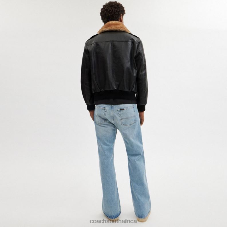 Coach Men SHEARLING UTILITY JACKET Black 4ZRDJ754