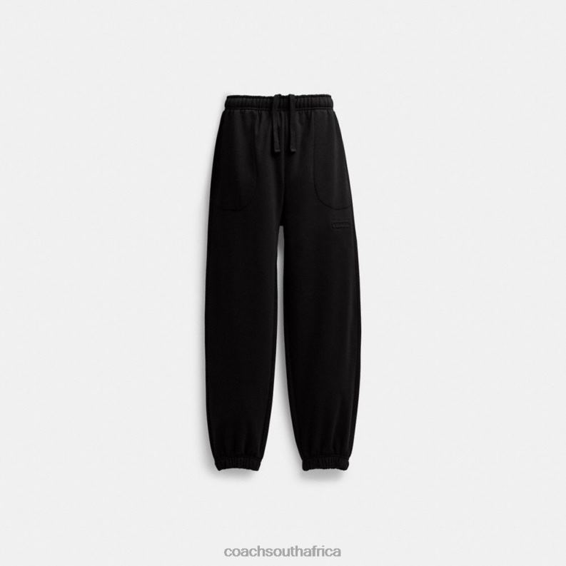 Coach Men ESSENTIAL SOLID JOGGERS Black 4ZRDJ786