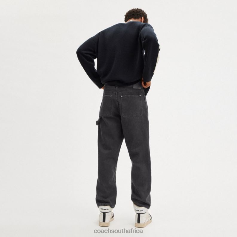 Coach Men TAPER JEANS Black 4ZRDJ788