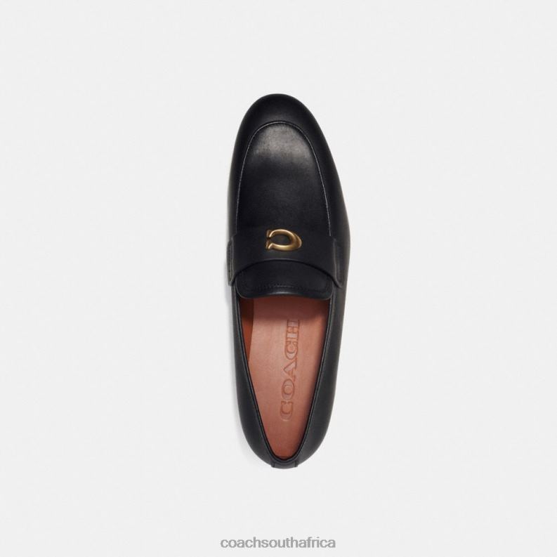 Coach Men SCULPTED SIGNATURE LOAFER Black 4ZRDJ731