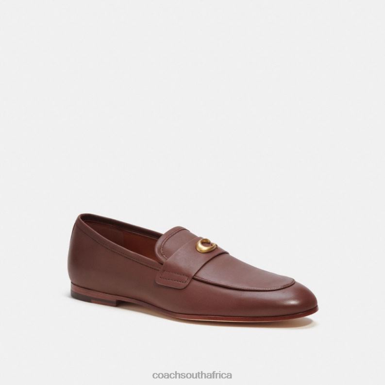 Coach Men SCULPTED SIGNATURE LOAFER Saddle 4ZRDJ730