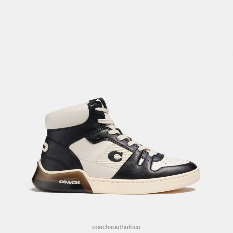 Coach Men CITYSOLE HIGH TOP SNEAKER Chalk/Black 4ZRDJ748