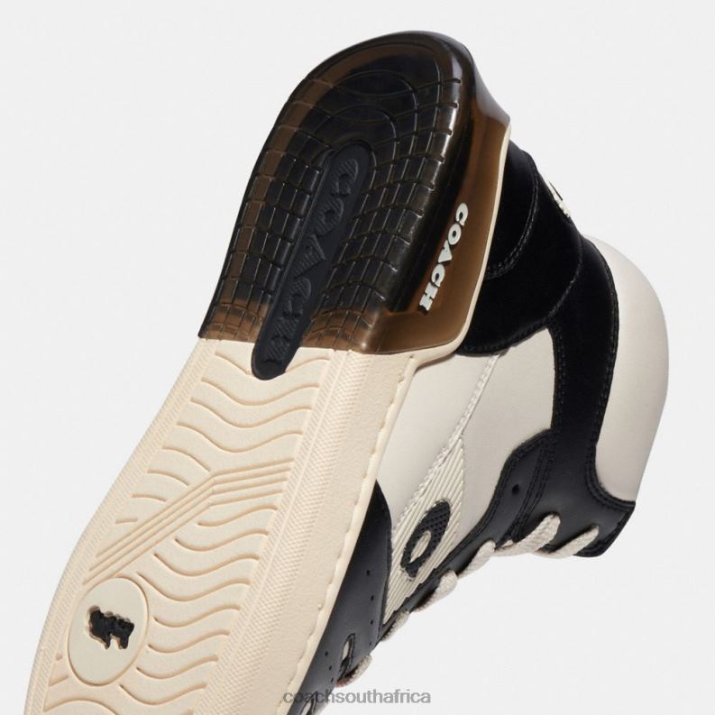 Coach Men CITYSOLE HIGH TOP SNEAKER Chalk/Black 4ZRDJ748