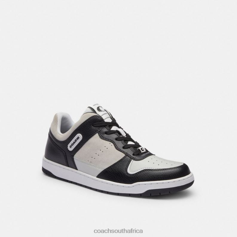 Coach Men C201 SNEAKER Black/Light Grey 4ZRDJ736