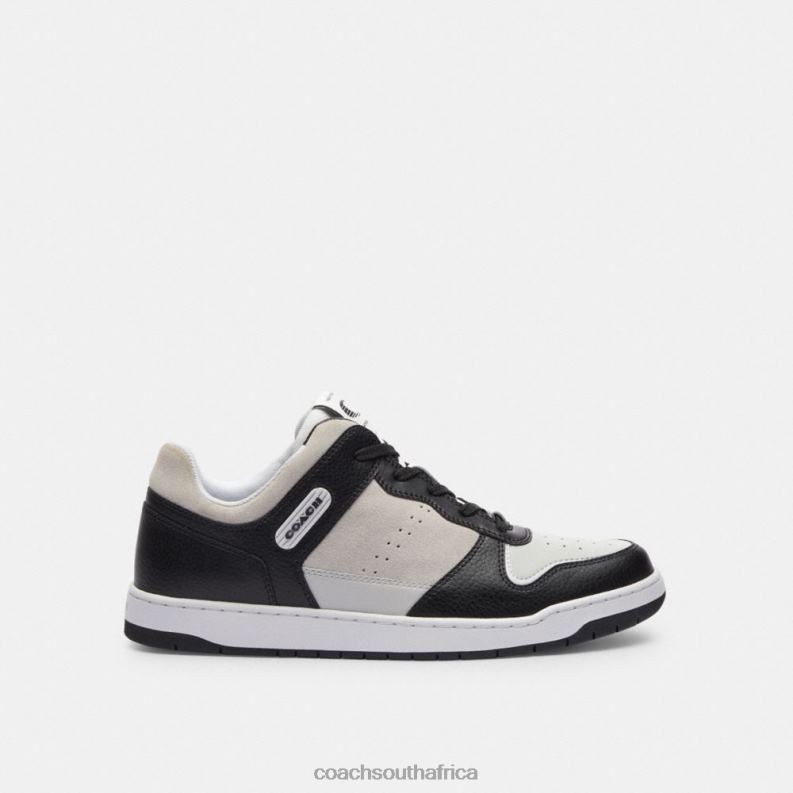 Coach Men C201 SNEAKER Black/Light Grey 4ZRDJ736