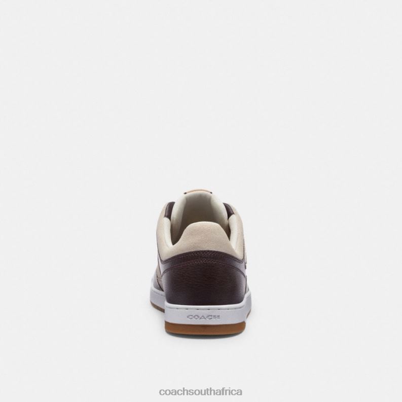 Coach Men C201 SNEAKER Oxblood/Taupe 4ZRDJ735