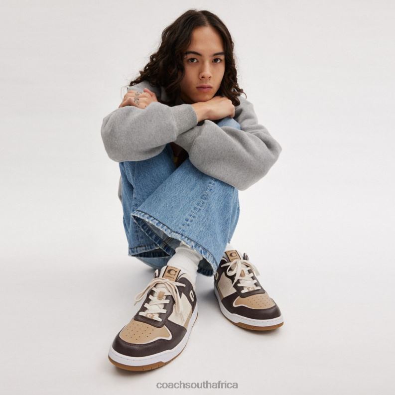 Coach Men C201 SNEAKER Oxblood/Taupe 4ZRDJ735