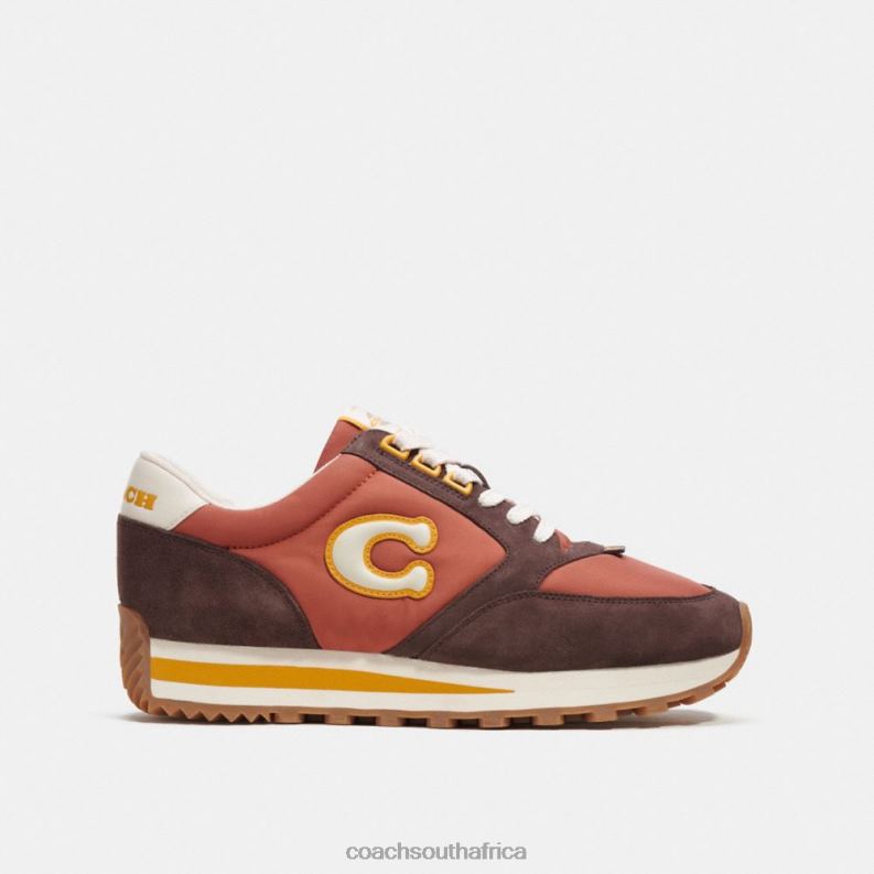Coach Men RUNNER SNEAKER Rust/Maple 4ZRDJ745