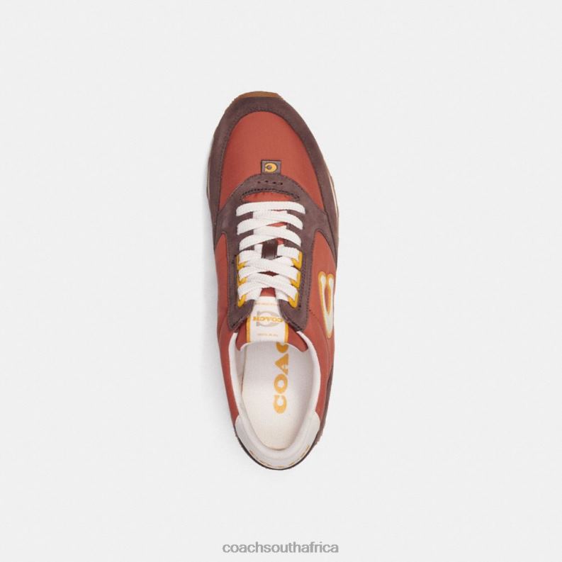 Coach Men RUNNER SNEAKER Rust/Maple 4ZRDJ745