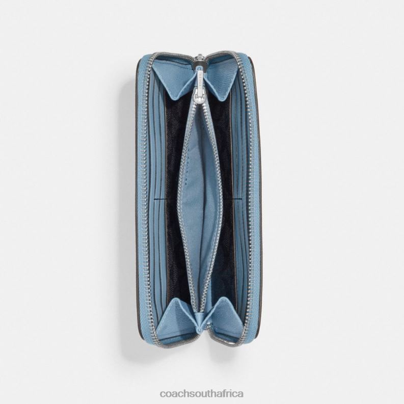 Coach Men ACCORDION WALLET WITH SIGNATURE CANVAS INTERIOR POOL 4ZRDJ698